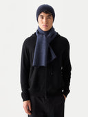 Cashmere Rin Knit Beret Navy I GOBI UK