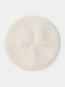  Cashmere Rin Knit Beret White I GOBI UK