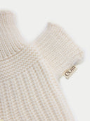 Cashmere Fingerless Mittens White I GOBI UK