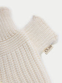 Cashmere Fingerless Mittens White I GOBI UK #color_white