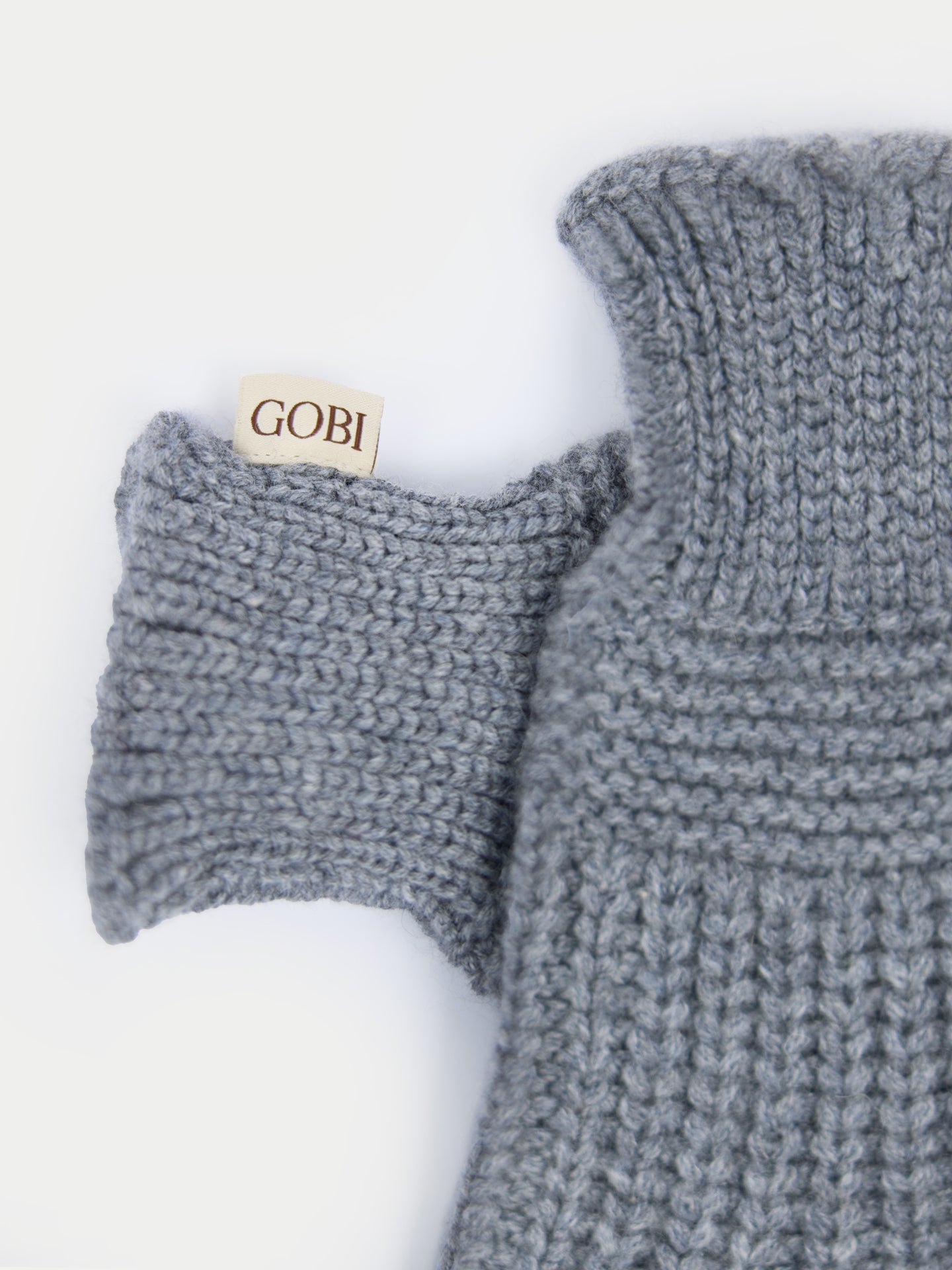 Rib-Knit Cashmere Gloves