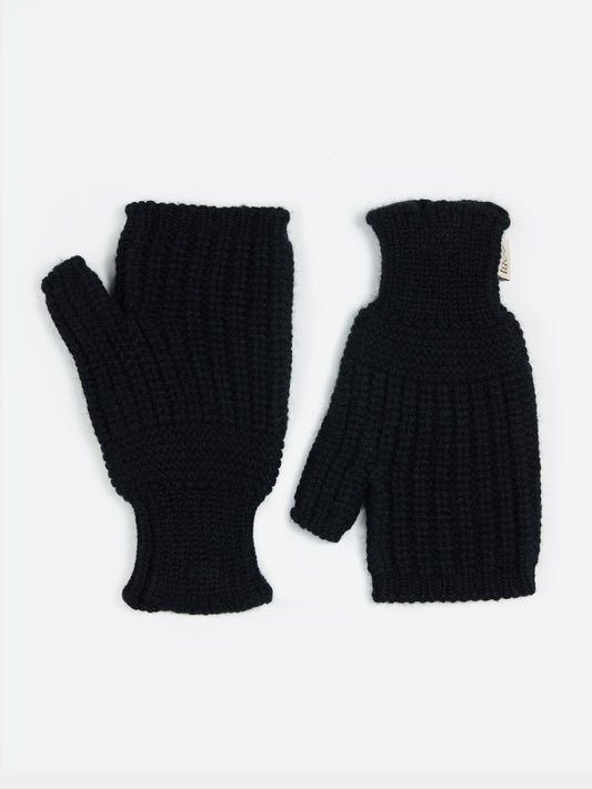 Rib-Knit Cashmere Gloves