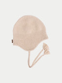 Cashmere Hat with Ties Beige I GOBI UK