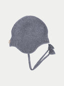 Cashmere Hat with Ties Gray I GOBI UK