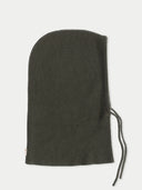 Cashmere Balaclava with Ties Green I GOBI UK