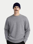 Ribbed Chunky Cashmere Beanie Navy Blazer - Gobi Cashmere
