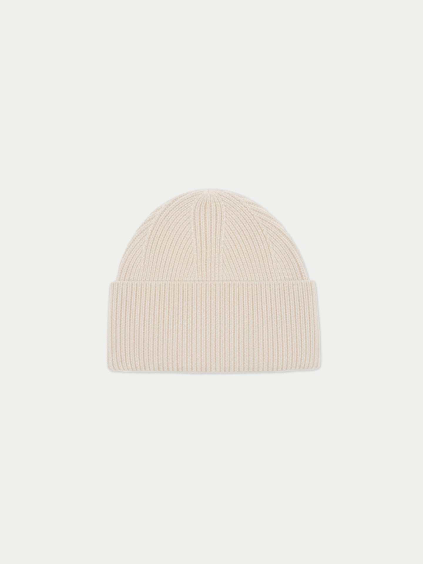 Organic Colour Ribbed Chunky Cashmere Beanie