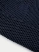 Ribbed Chunky Cashmere Beanie Navy Blazer - Gobi Cashmere