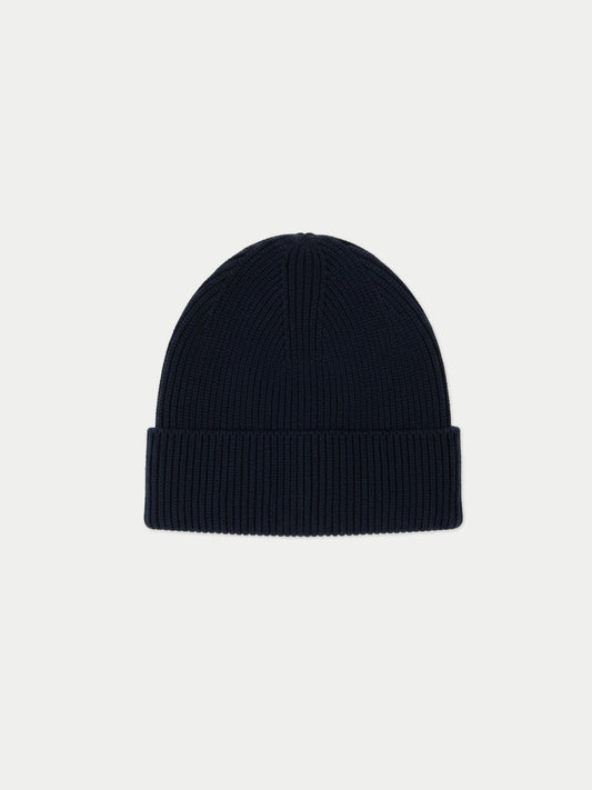 Ribbed Chunky Cashmere Beanie