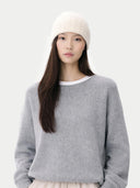 Organic Colour Unisex Beanie Off White - Gobi Cashmere