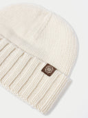 Organic Colour Unisex Beanie Off White - Gobi Cashmere
