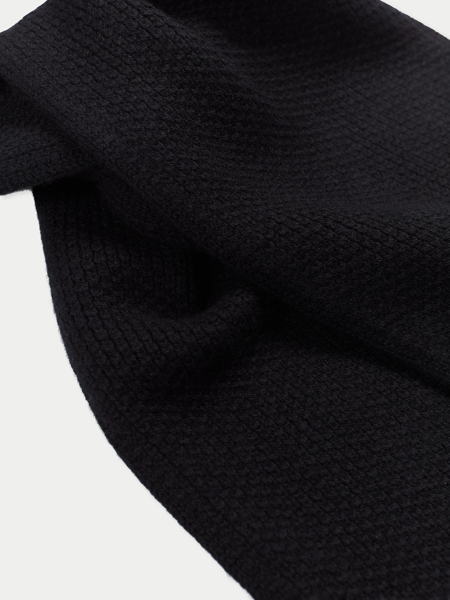 Unisex Cashmere Hooded Scarf Black - Gobi Cashmere