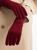 Men's Cashmere Gloves Bordeaux - Gobi Cashmere #color_bordeaux