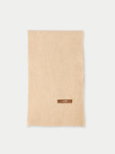 Organic Colour Cashmere Fisherman Knit Scarf Beige - Gobi Cashmere