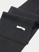 Cashmere Fisherman Knit Scarf Black - Gobi Cashmere