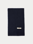 Unisex Cashmere Fisherman Knit Scarf Navy - Gobi Cashmere #color_navy-blazer