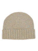 Women's Cashmere Rib Knit Hat Micro Chip - Gobi Cashmere #color_warm-gray