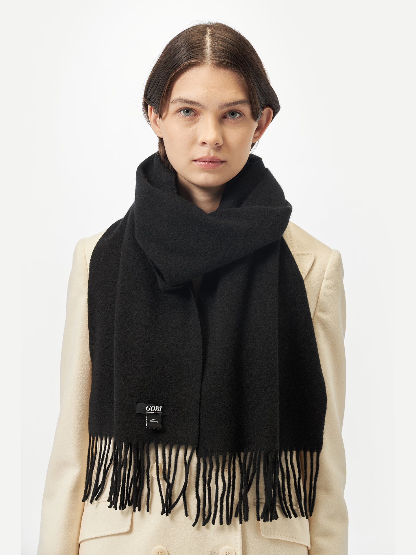 Cashmere Fringed Scarf