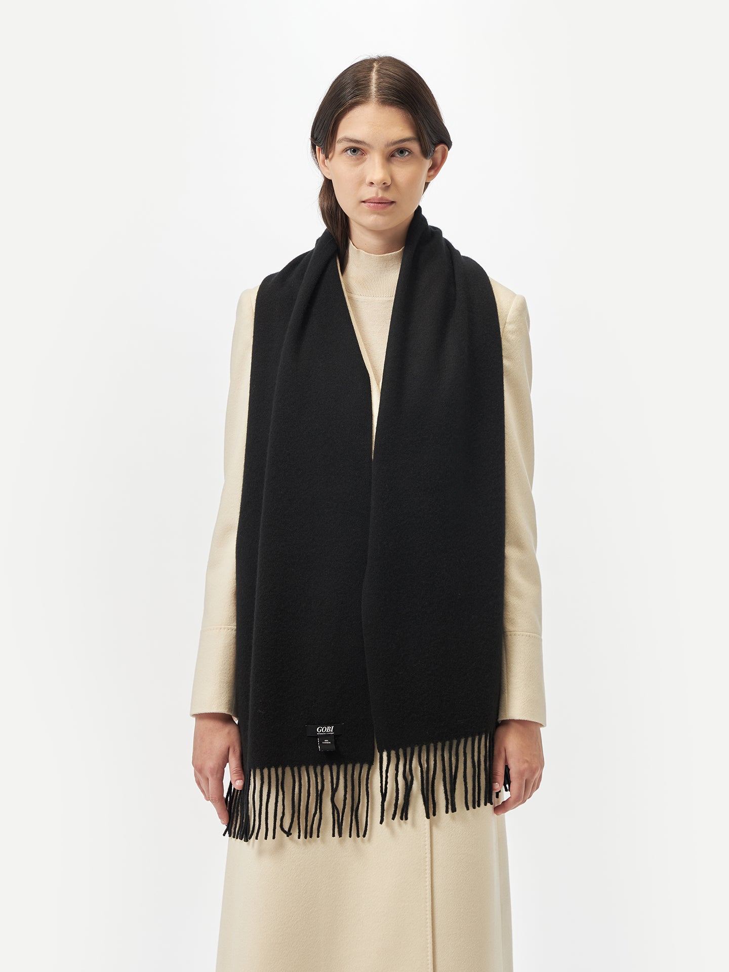 Cashmere Fringed Scarf