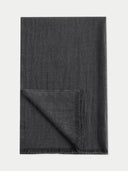 Women's Cashmere Lightweight Woven Scarf Charcoal - Gobi Cashmere #color_charcoal