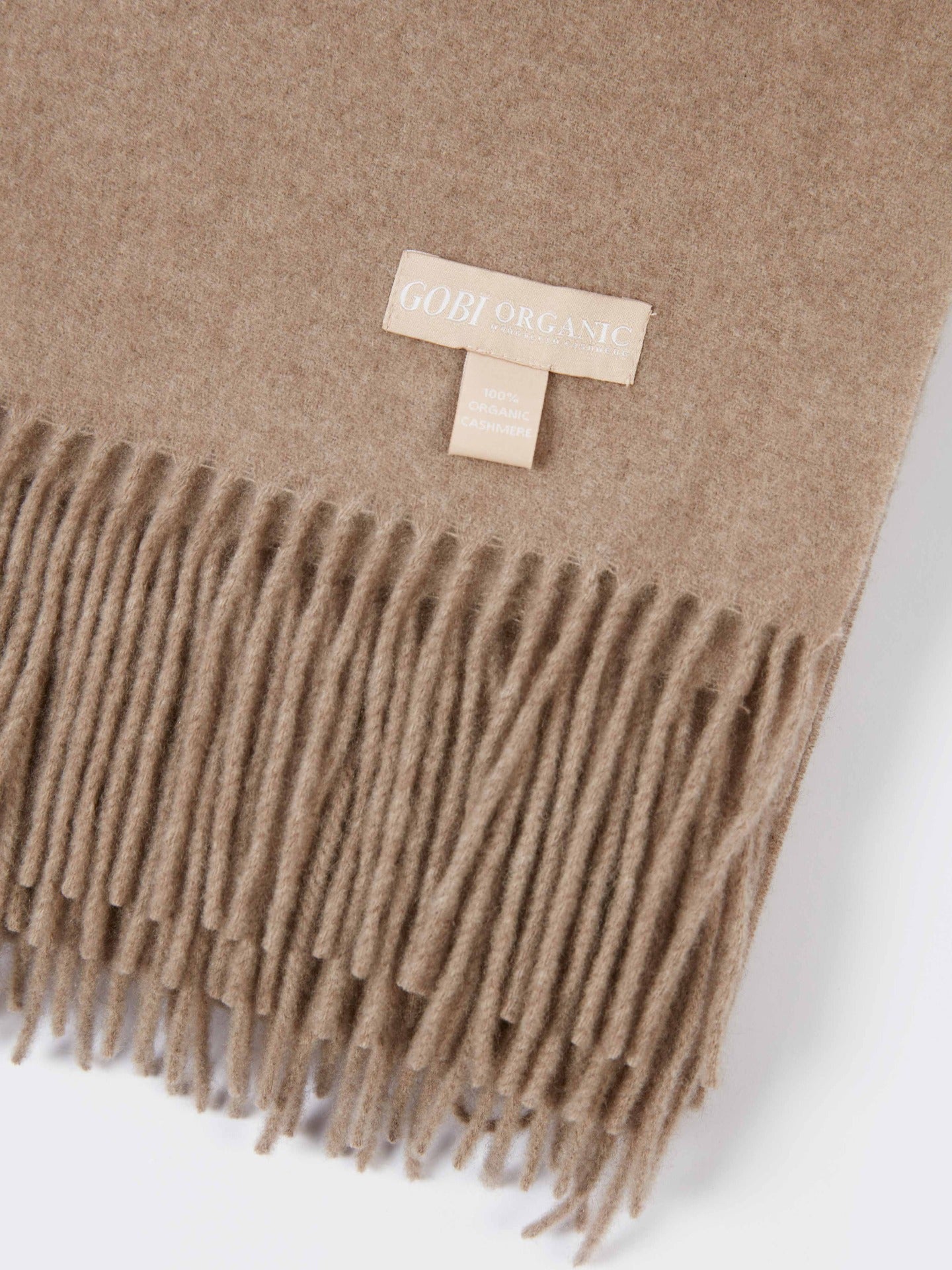 Organic Colour Wide Fringe Scarf