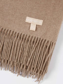 Women's Cashmere Woven Scarf Taupe - Gobi Cashmere #color_taupe