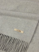 Women's Cashmere Woven Scarf Blue - Gobi Cashmere