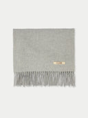 Women's Cashmere Woven Scarf Blue - Gobi Cashmere