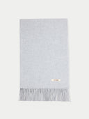Unisex Cashmere Oversized Woven Scarf Gray - Gobi Cashmere