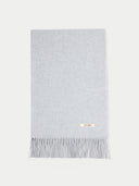 Unisex Cashmere Oversized Woven Scarf Gray - Gobi Cashmere #color_light-gray