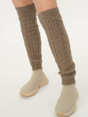 Unisex Cashmere Leg Warmer Taupe - Gobi Cashmere #color_taupe