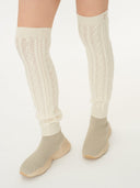 Unisex Cashmere Leg Warmer Off White - Gobi Cashmere #color_off-white