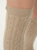 Unisex Cashmere Leg Warmer Warm Grey - Gobi Cashmere #color_warm-grey