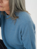 Women's Cashmere High Neck Jumper Reef Waters - Gobi Cashmere #color_reef-waters