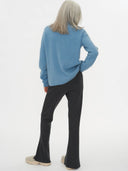 Women's Cashmere High Neck Jumper Reef Waters - Gobi Cashmere #color_reef-waters