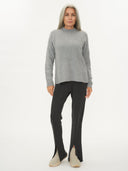 Women's Cashmere High Neck Jumper Vapor Blue - Gobi Cashmere #color_light-gray