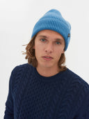 Men's Cashmere Beanie Hat Blue Heaven - Gobi Cashmere #color_ocean-blue