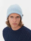 Men's Cashmere Beanie Hat Baby Blue - Gobi Cashmere #color_crystal-blue