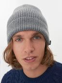 Men's Cashmere Beanie Hat Dim Gray - Gobi Cashmere #color_gray