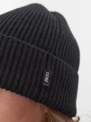 Men's Cashmere Beanie Hat Black - Gobi Cashmere #color_black