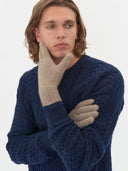 Men's Cashmere Gloves Taupe - Gobi Cashmere #color_taupe