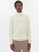 Men's Cashmere Turtle Neck Sweater Marshmallow - Gobi Cashmere #color_marshmallow