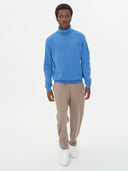 Men's Cashmere Turtle Neck Sweater Blue - Gobi Cashmere #color_blue