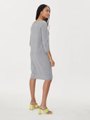 Women's Cashmere Boat Neck Dress Vapor Blue - Gobi Cashmere #color_vapor-blue