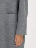 Women's Cashmere Stand Collar Coat Gray - Gobi Cashmere #color_dim-gray