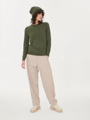 Women's Cashmere €99 Hat & Sweater Set Bronze Green - Gobi Cashmere #color_bronze-green