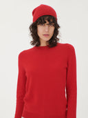 Women's Cashmere Hat & Sweater Set Racing Red - Gobi Cashmere #color_racing-red