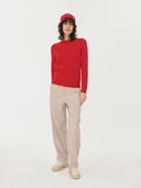 Women's Cashmere Hat & Sweater Set Racing Red - Gobi Cashmere #color_racing-red