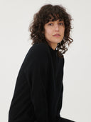 Women’s Full-Zip Cashmere Cardigan Black | GOBI UK #color_black