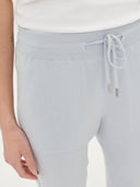 Light gray sweatpants with a drawstring on a white background. #color_ice-blue